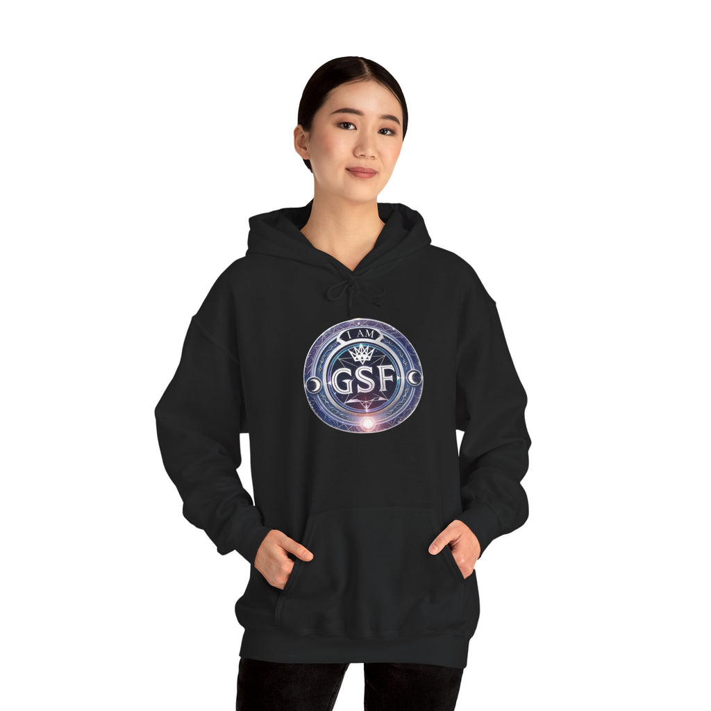 I AM God, Sovereign, Free Emblem - Multi-Colors Unisex Hoodie