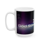 I Am God, Sovereign, Free - Computer Font Ceramic Mug, (11oz, 15oz)