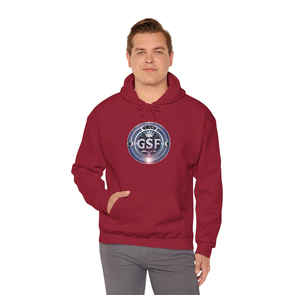 I AM God, Sovereign, Free Emblem - Multi-Colors Unisex Hoodie