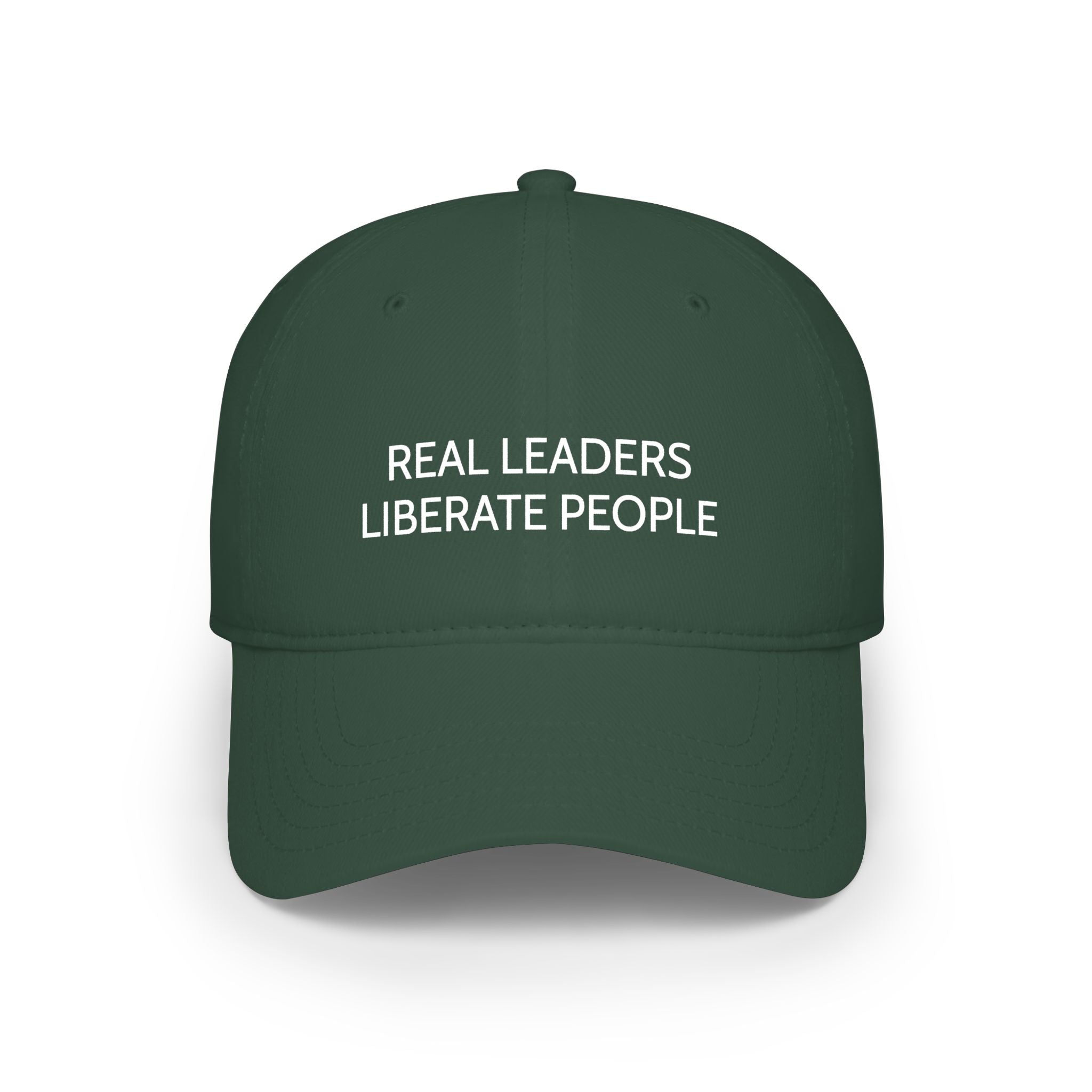 "Real Leaders Liberate People" Baseball Cap