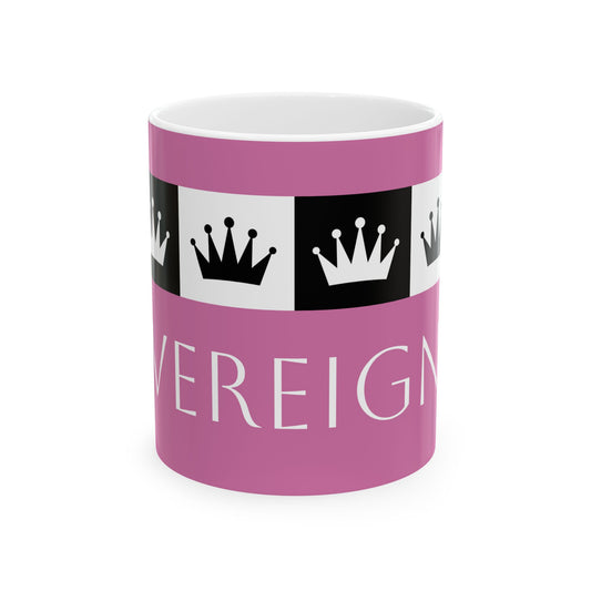 Sovereign AF - Pink Ceramic Mug, (11oz, 15oz)