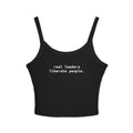 Real Leaders Liberate People - Spaghetti Tank Crop Top
