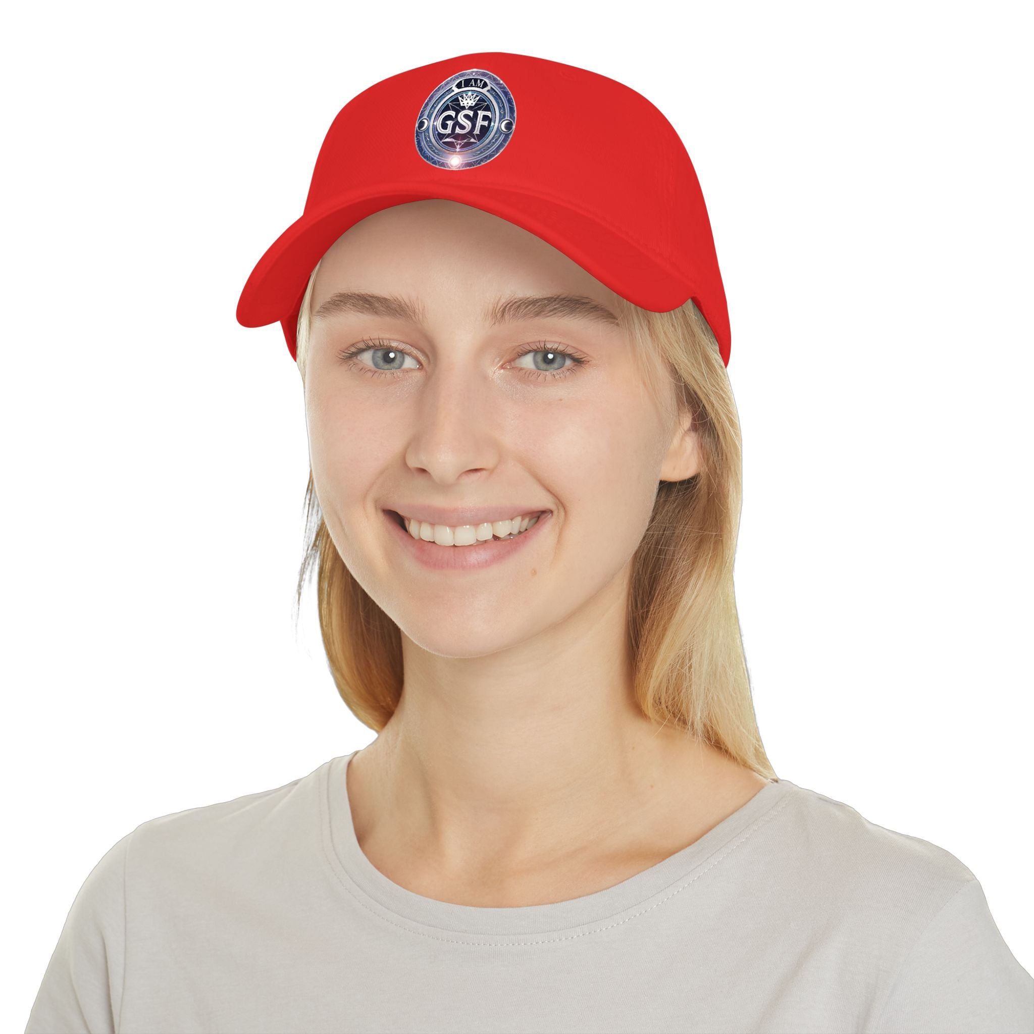 I Am God, Sovereign, Free Emblem - Baseball Cap