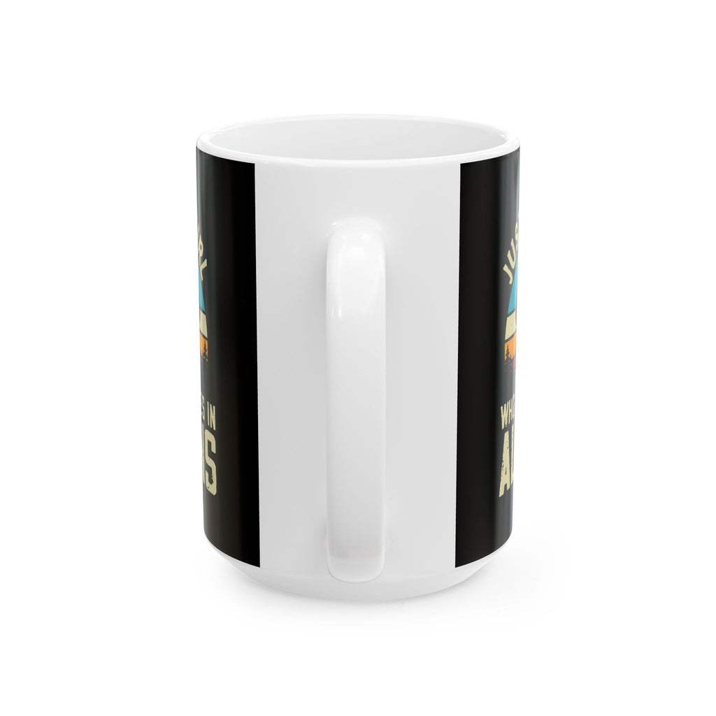 Just a Girl Who Believes in Aliens - Black Ceramic Mug, (11oz, 15oz)