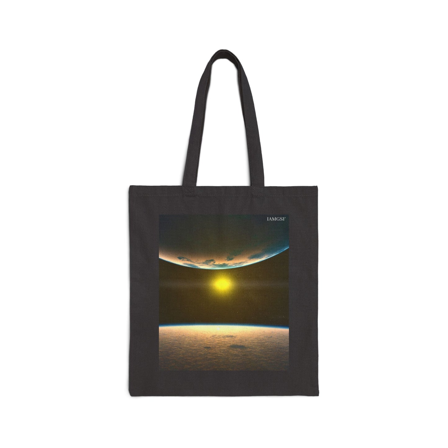 Sun, Moon and Earth -  Galactic Outer Space Tote Bag