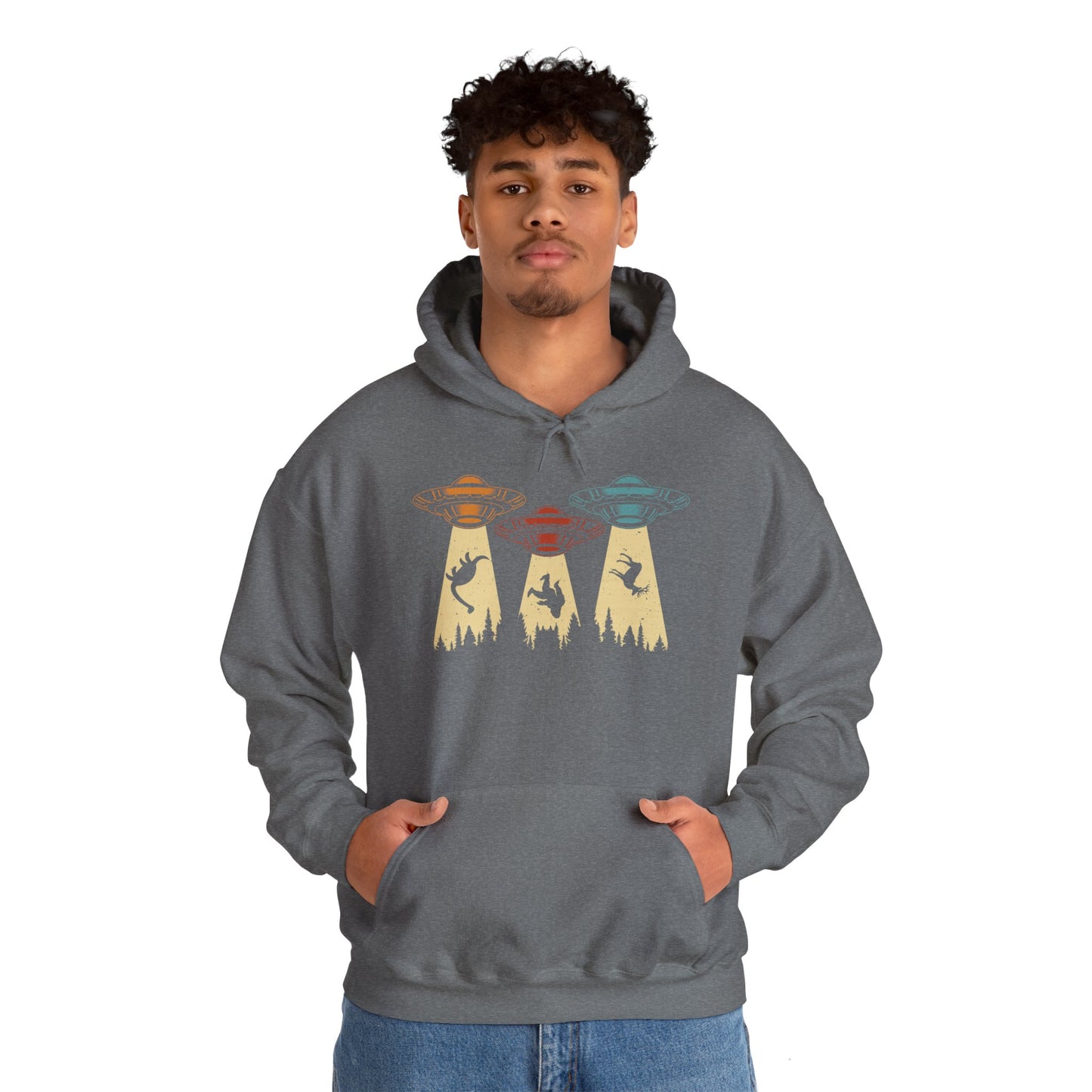 Beam Me Up - UFO's - Multi-Colors Unisex Hoodie