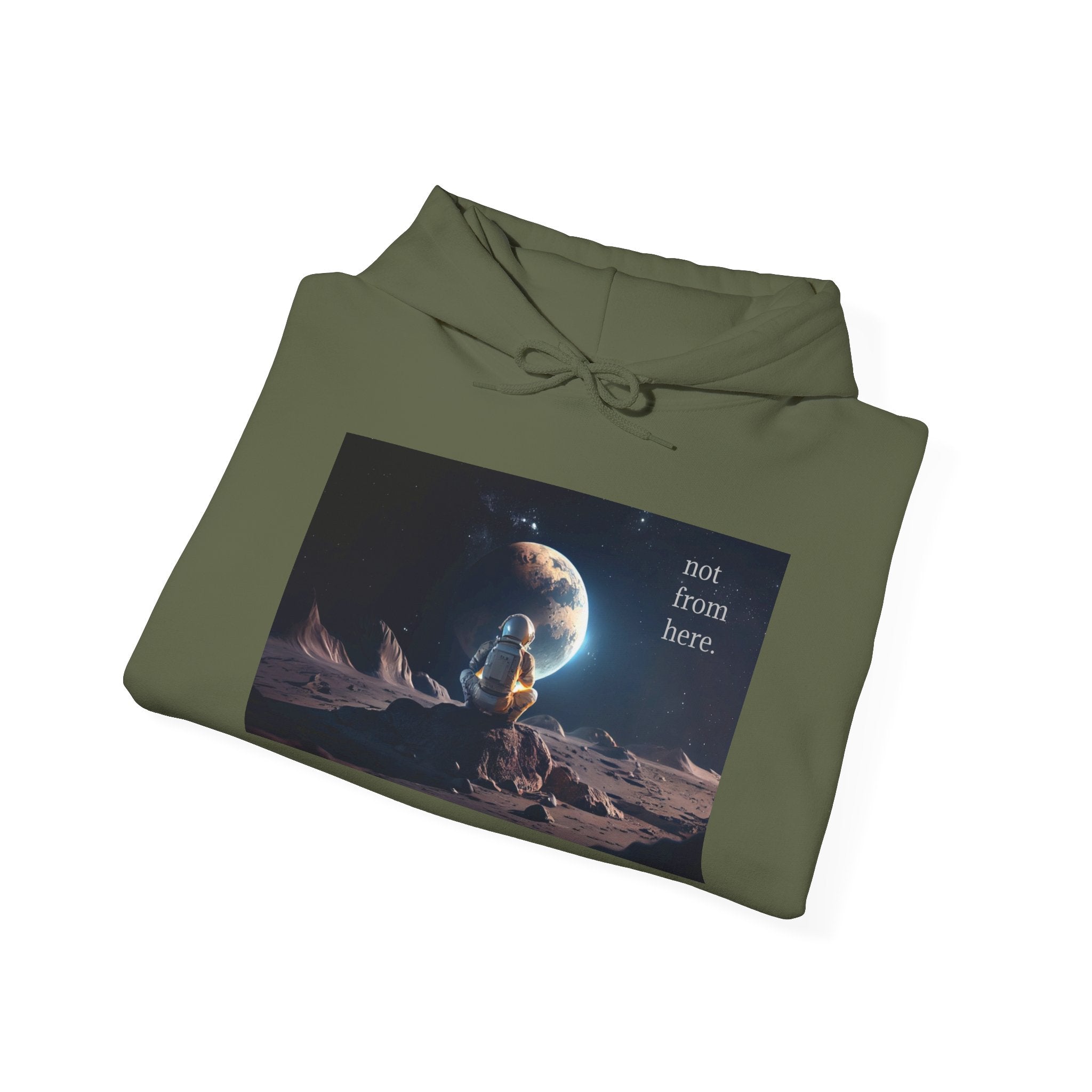 Astronaut Gazing - "Not From Here" - Multi-Colors Unisex Hoodie
