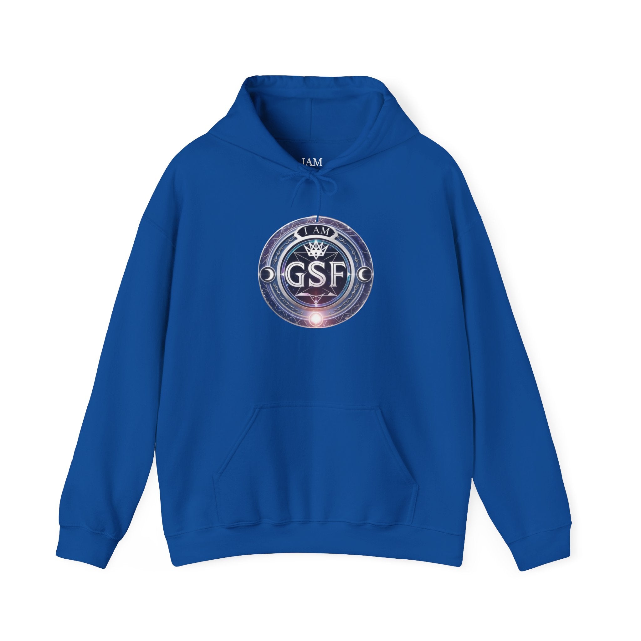 I AM God, Sovereign, Free Emblem - Multi-Colors Unisex Hoodie
