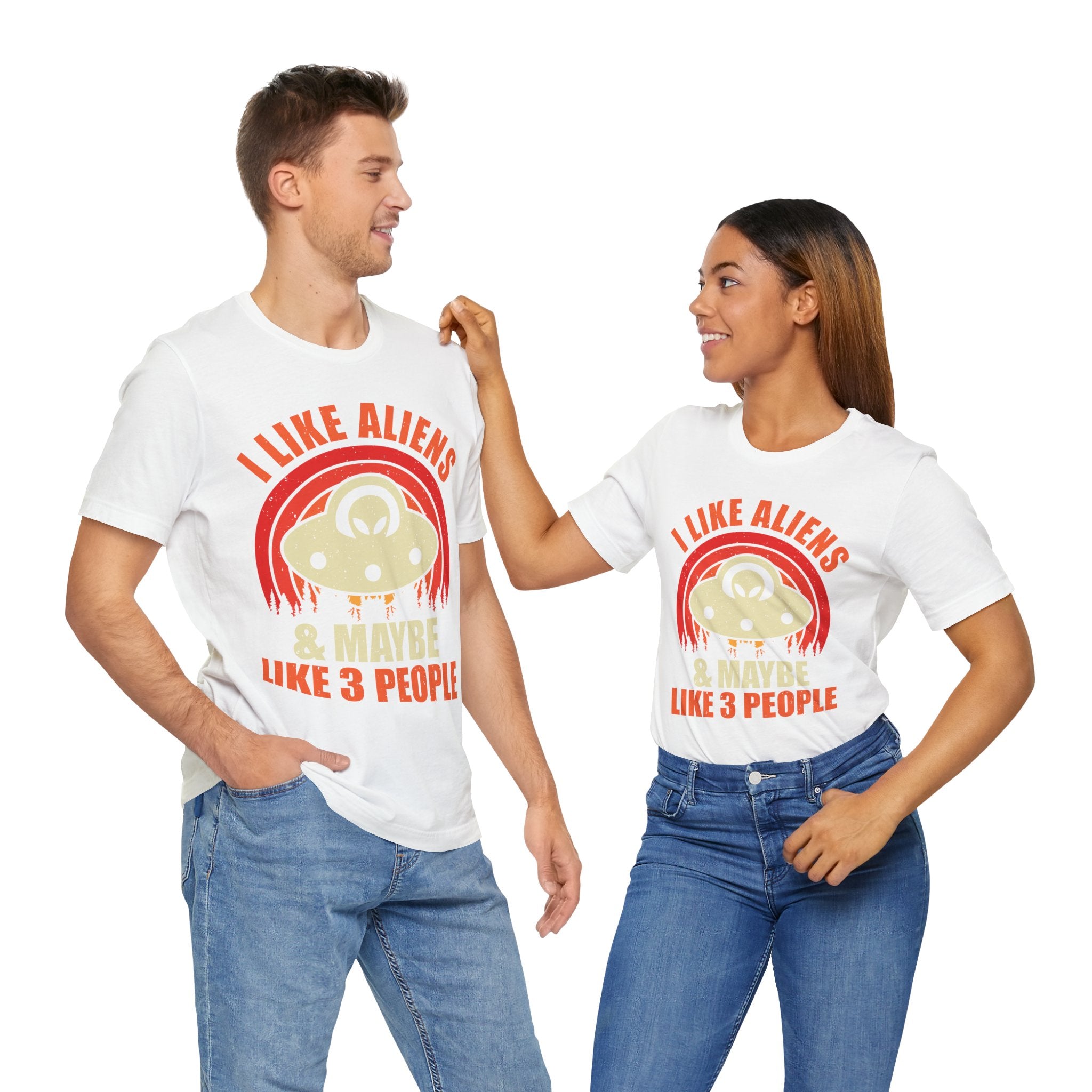 I Prefer Aliens - Multi-Colors Unisex T-Shirt