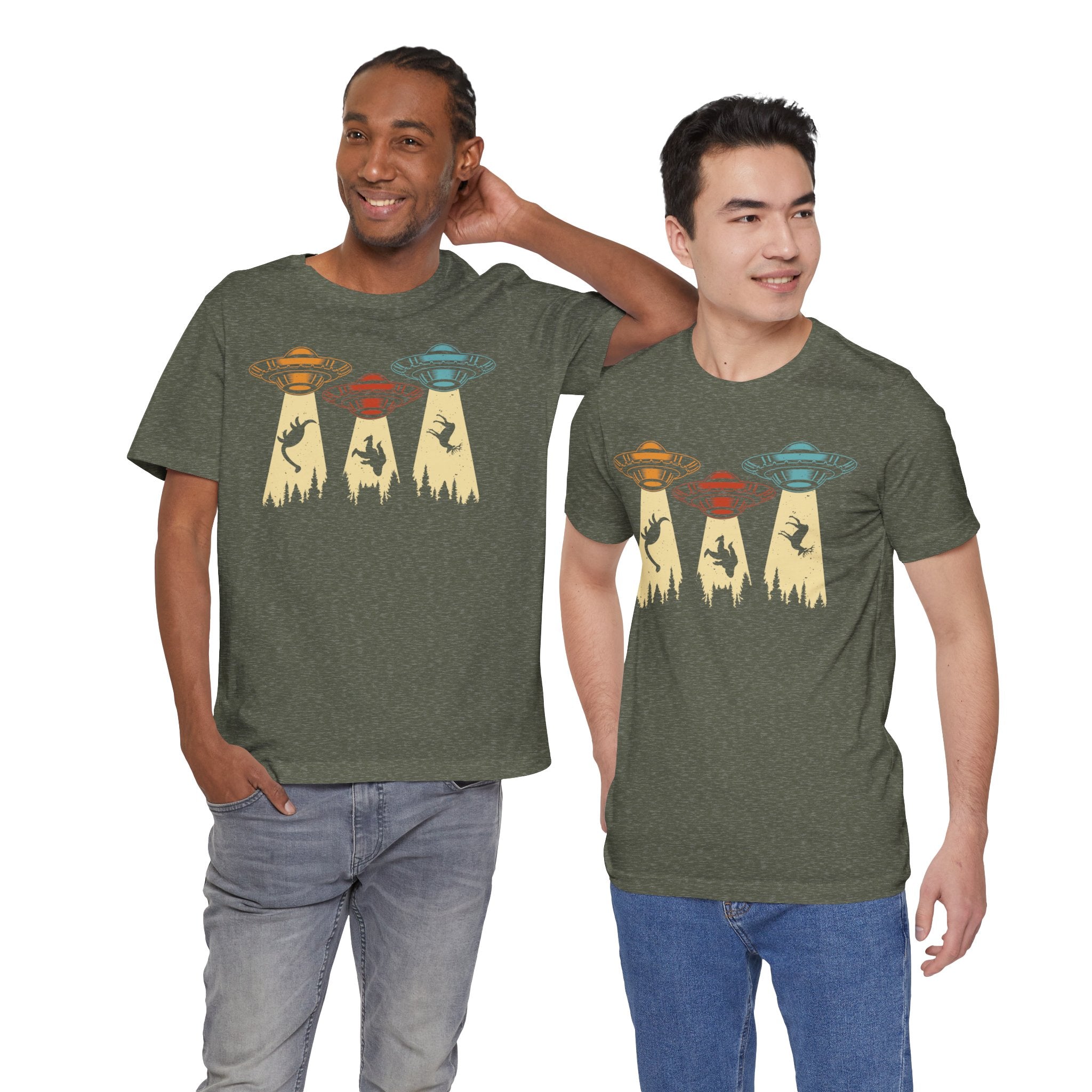Beam Me Up - UFOs - Multi-Colors Unisex T-Shirt
