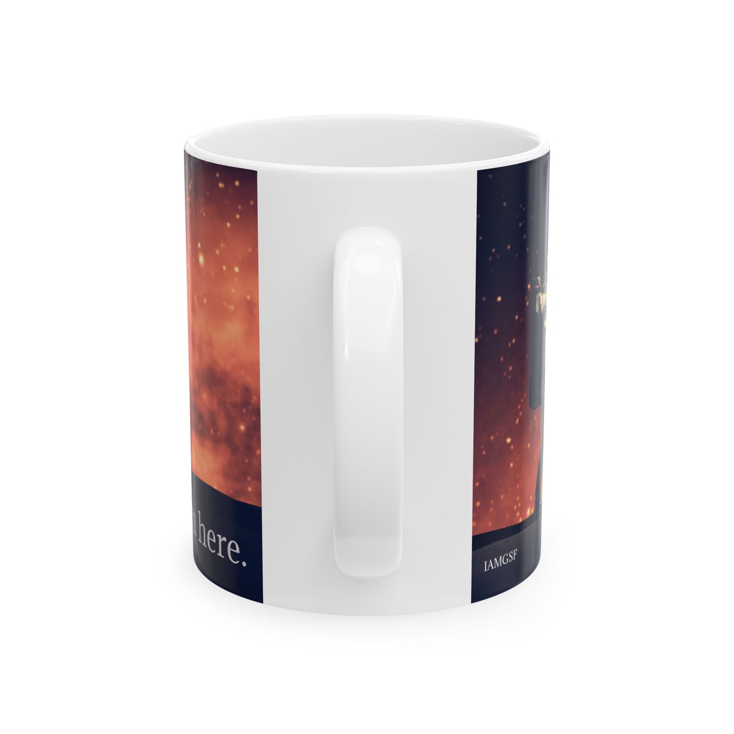 Astronaut Walking - "Not From Here" - Ceramic Mug, (11oz, 15oz)