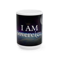 I Am God, Sovereign, Free - Script Ceramic Mug, (11oz, 15oz)