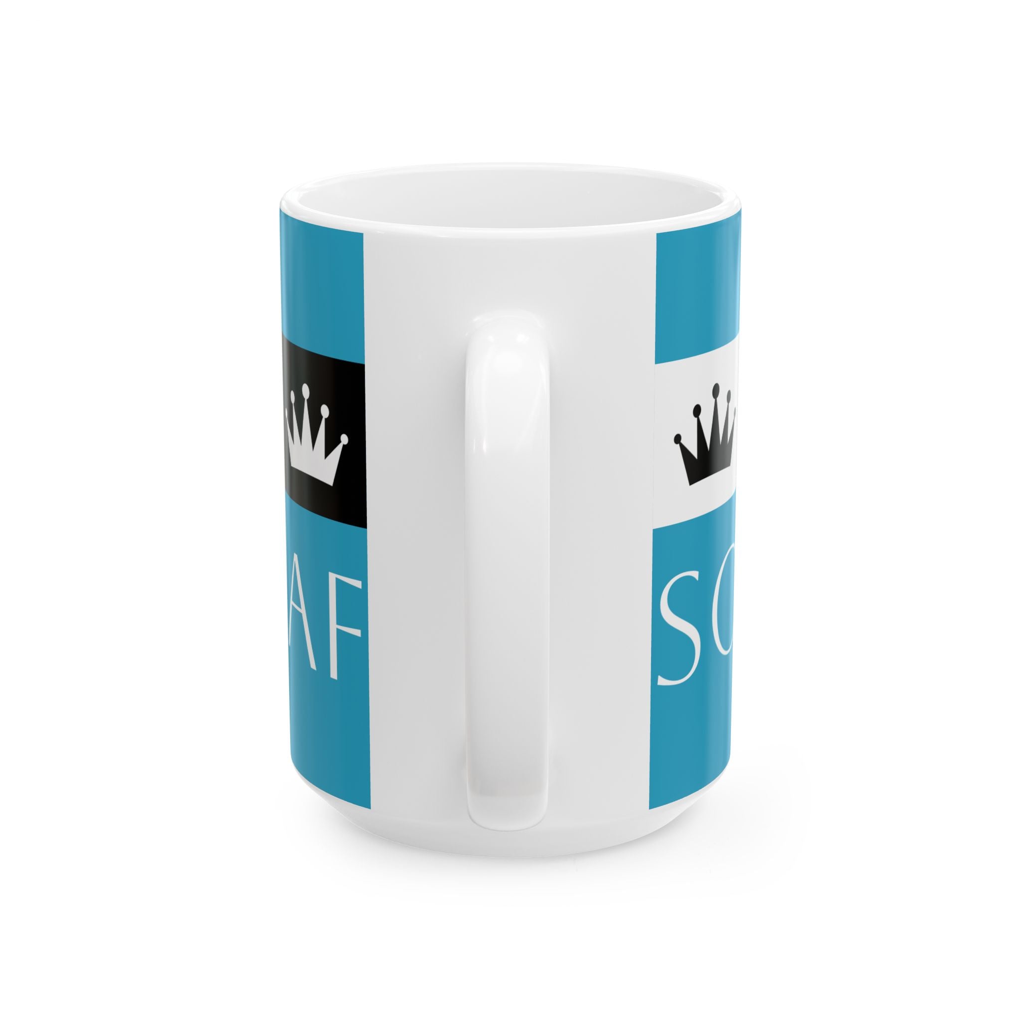 Sovereign AF - Turquoise Ceramic Mug, (11oz, 15oz)