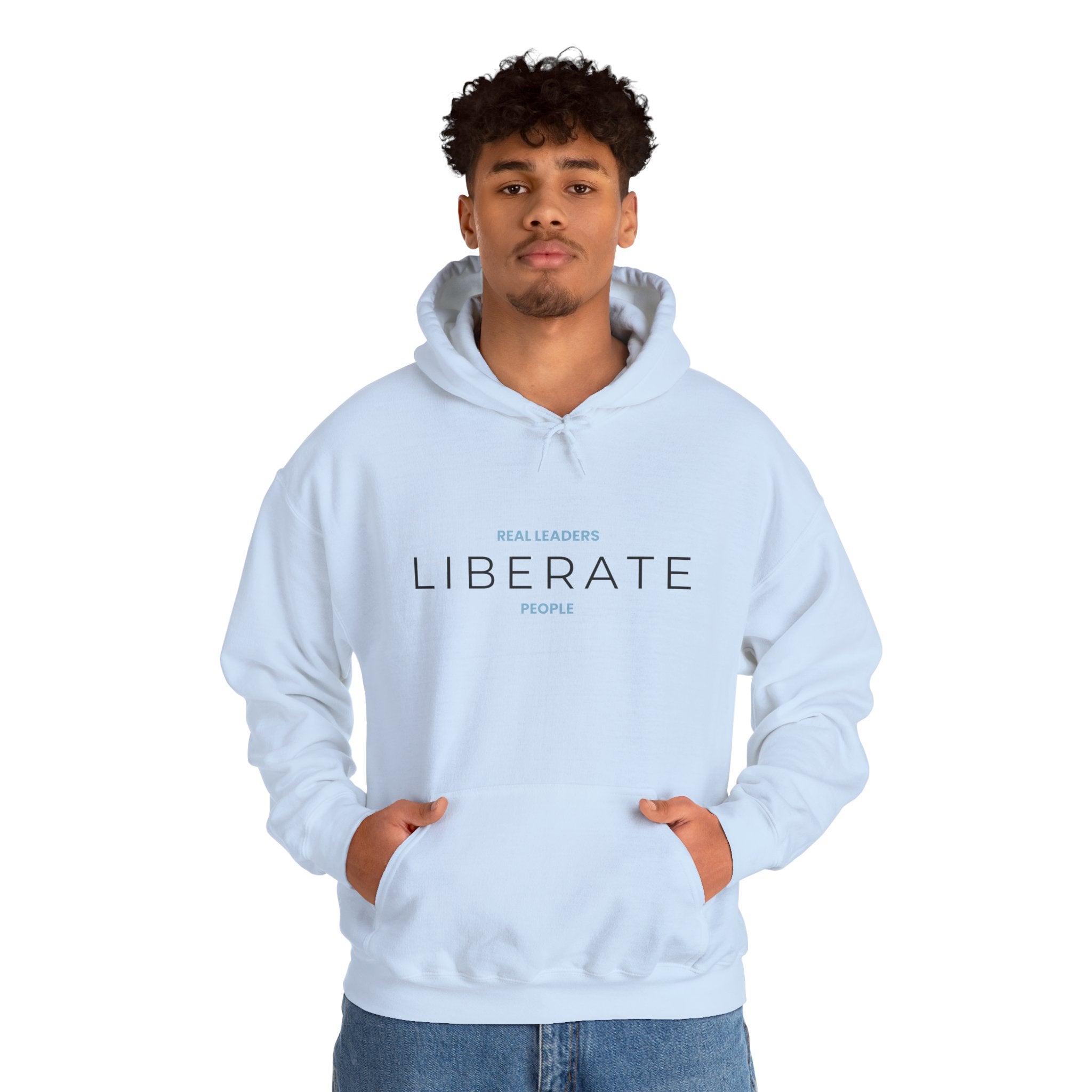 Real Leaders Liberate People - SPACIOUS - Gildon Unisex Hoodie