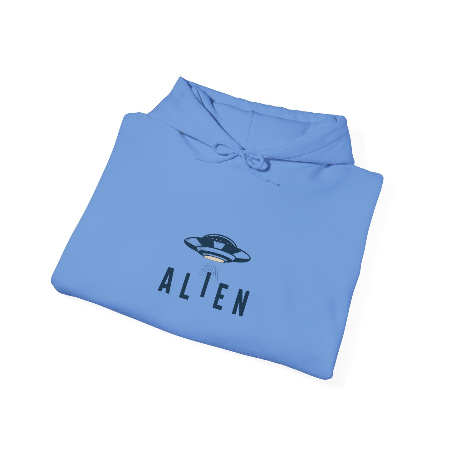 Alien with UFO - Multi-Colors Unisex Hoodie