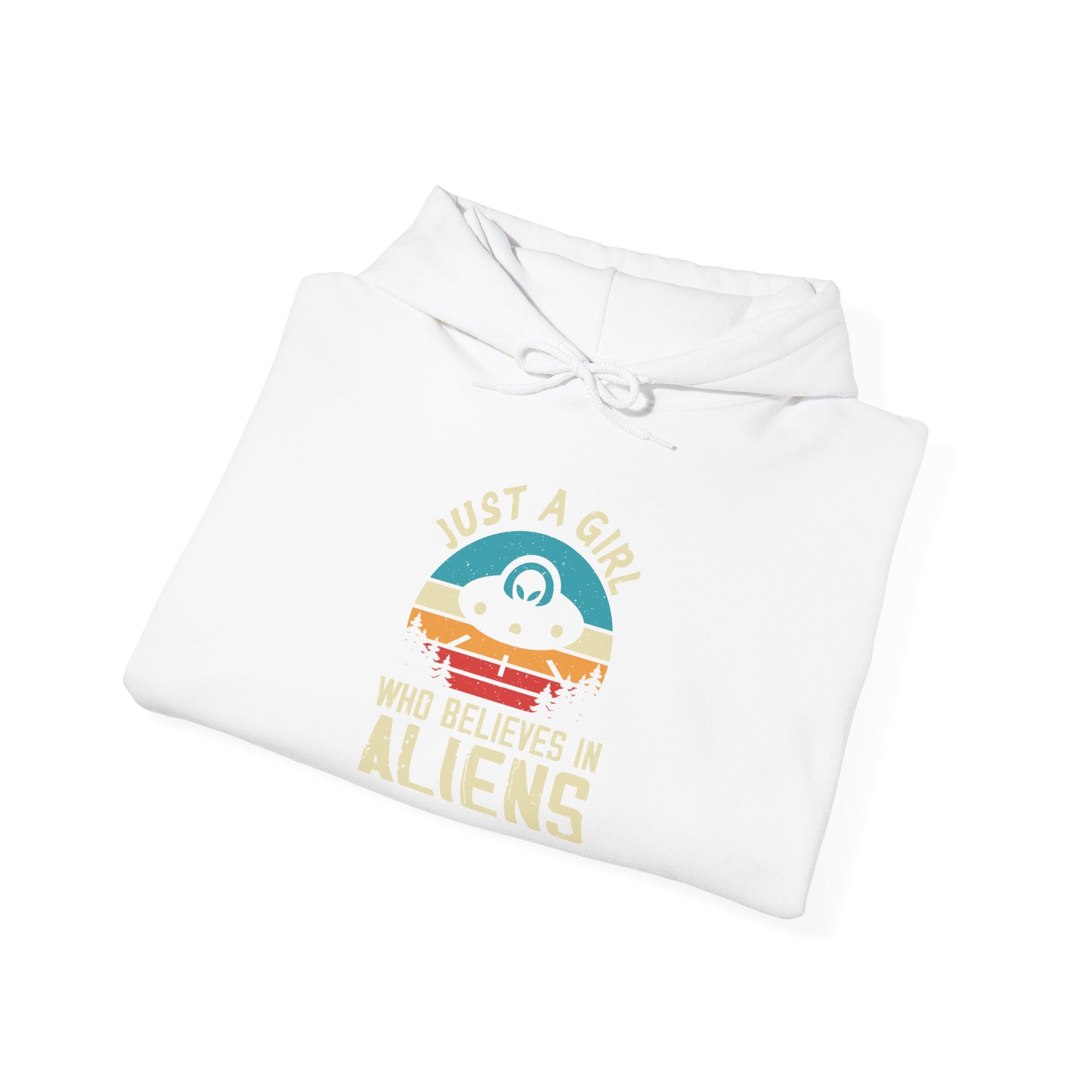 Just a Girl Who Believes in Aliens - Multi-Colors Unisex Hoodie