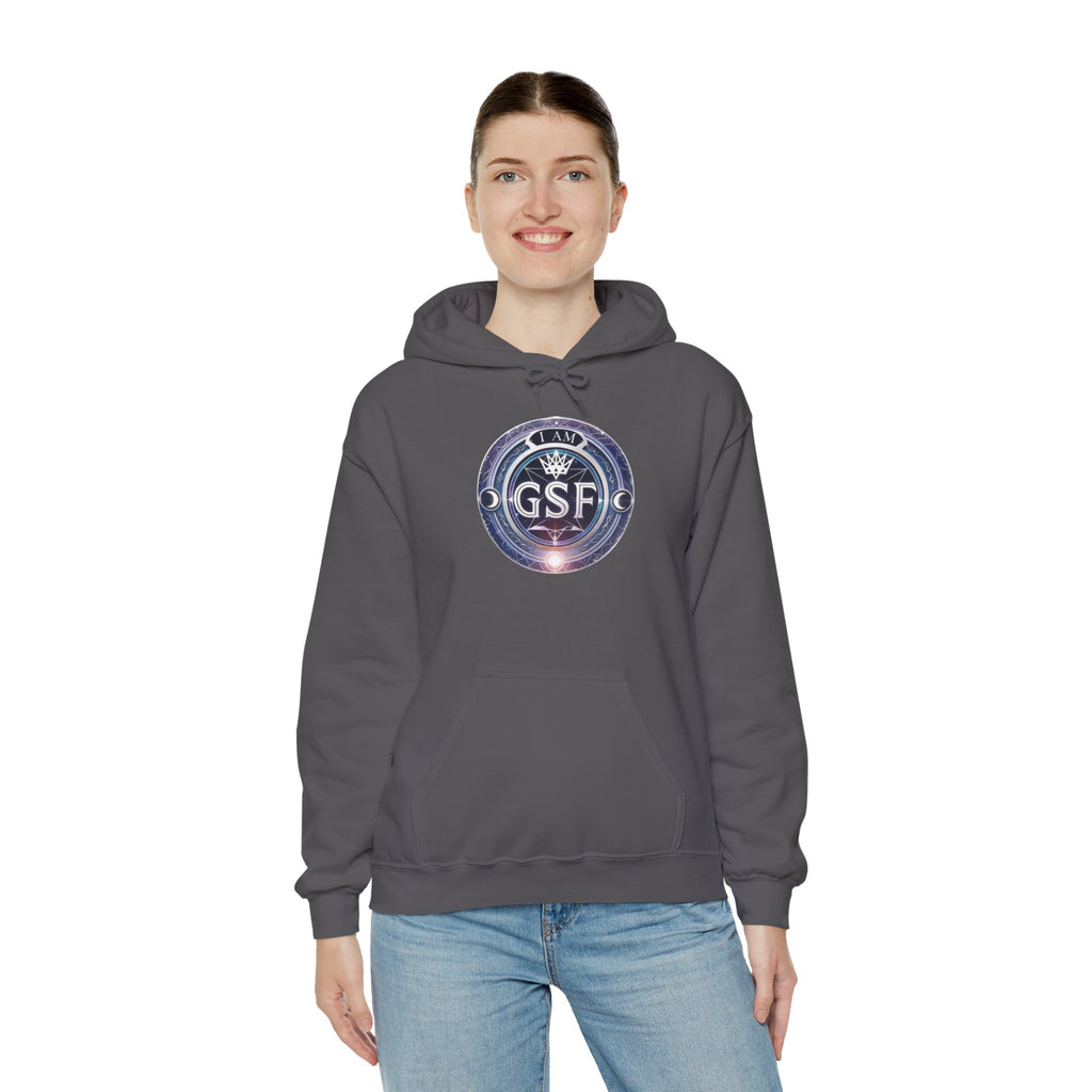 I AM God, Sovereign, Free Emblem - Multi-Colors Unisex Hoodie