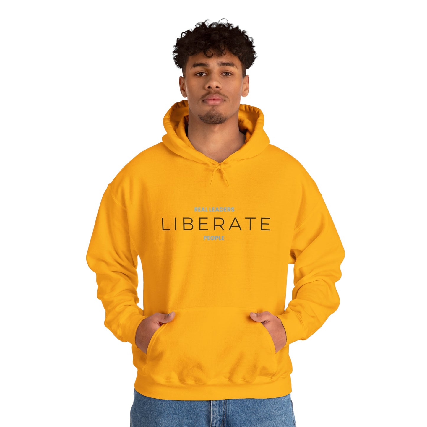 Real Leaders Liberate People - SPACIOUS - Gildon Unisex Hoodie